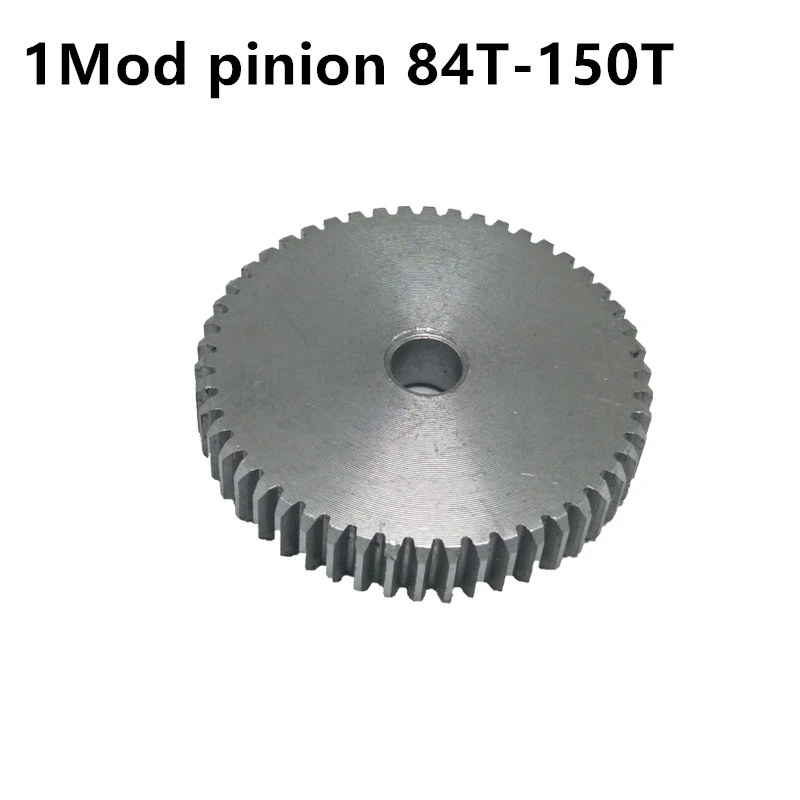 1Mod 12T-150T Spur Gear 45# Steel Pinion Gear Metal Transmission Gear Thick 10mm