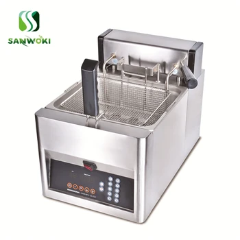 

Commercial 12L Auto Lift-Up Deep Fryer for fast food chain fried Potato Chip Chicken Electric Frying Machine