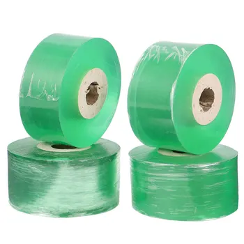 

4 Rolls 3CM PVC Grafting Tape Stretchable Moistureproof Floristry Film Self-adhesive Transparent Colored Film for Pecans Walnuts