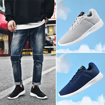 

Shoes Men Summer Mesh Men Sneakers Lace Up Low Top Hollow Footwear Breathable Sale Sport Trainers Zapatillas Hombre Large Size14