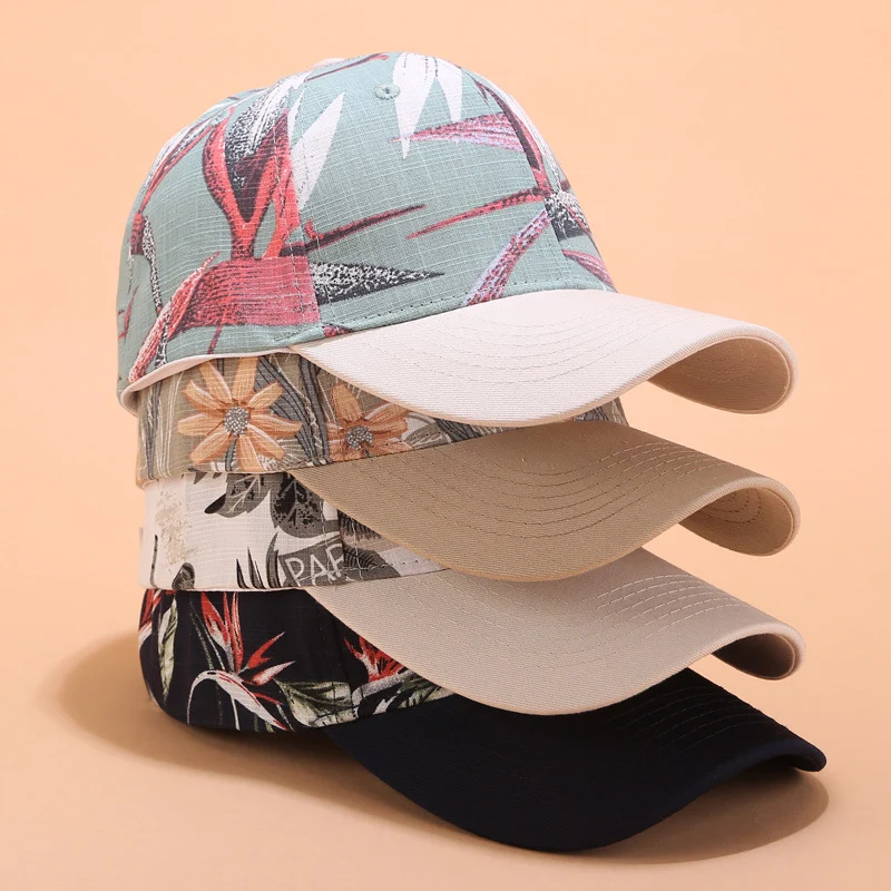 Baseball Cap Women Flower Embroidery Sun Hats Spring Summer Girls Adjustable Snapback Visor Caps baseball cap sun hat