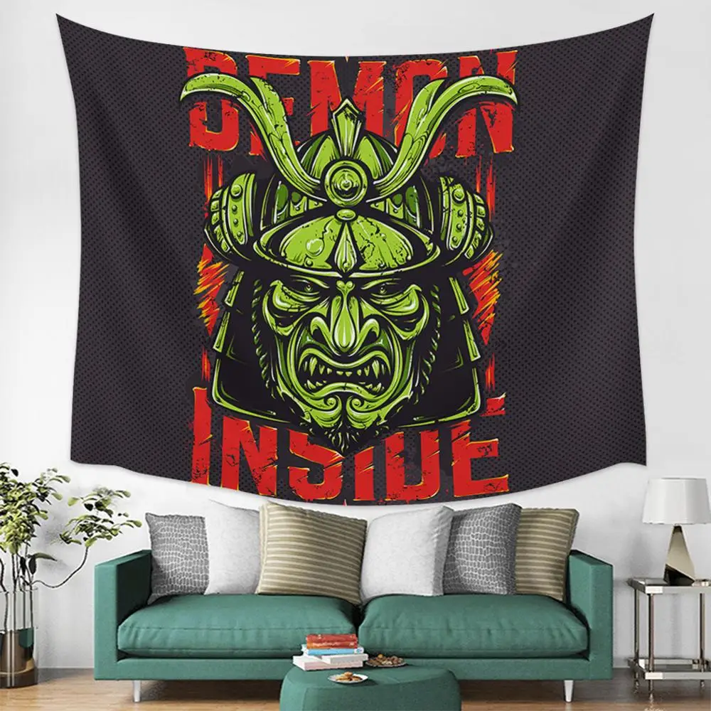 Goohome Japanese Samurai Warrior Wall Hanging Decor Art Tapestry Blanket Curtain Sheet Throw Scarf Towel Anti-Static | Дом и сад