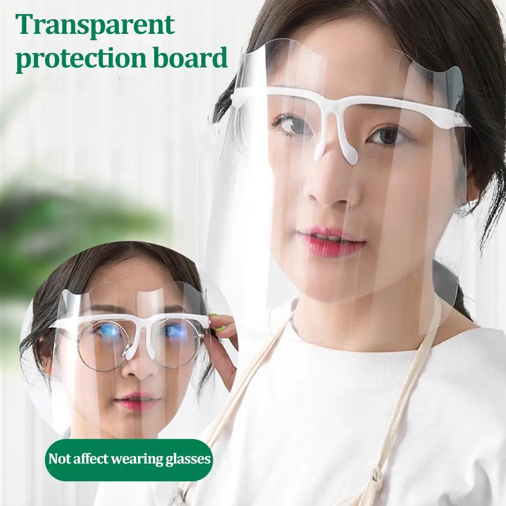 

Safety Face Shield Visor Clear Oil-splash Guard Plastic Visor Protective Anti-Fog Transparent Food Face Shield For Kitchen