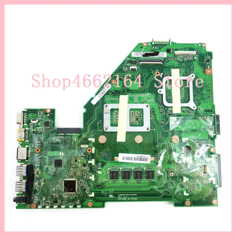  X550VXK Motherboard 4G/I7-7700HQ GTX950M/2G Mainboard REV2.0 For ASUS X550VXK X550VX FX50V ZX50V X5