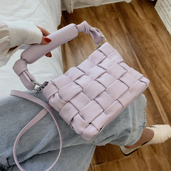 

Weave Design Mini Pu Leather Crossbody Bags For Women 2020 Lady Elegant Small Shoulder Handbags Female Travel Summer Totes