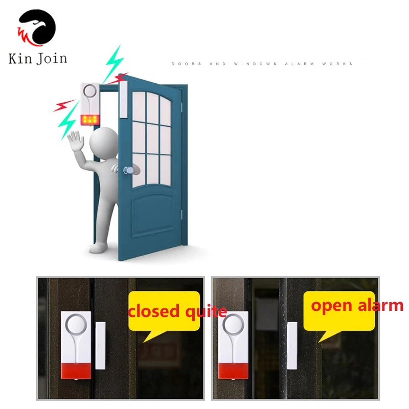 detector sistema alarme sem fio + controle remoto