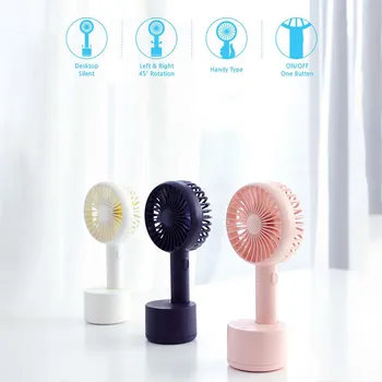 

Desktop Mini USB Shaking Head Handheld Fan Outdoor Low Noise Smart Home Portable Handheld Multi-function Small Fan