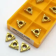 Outil de tournage fileté MMT 11ER AG60 UE6020, outil de coupe, insert en carbure, outil de tournage CNC 11ER AG60 UE6020 10 pièces