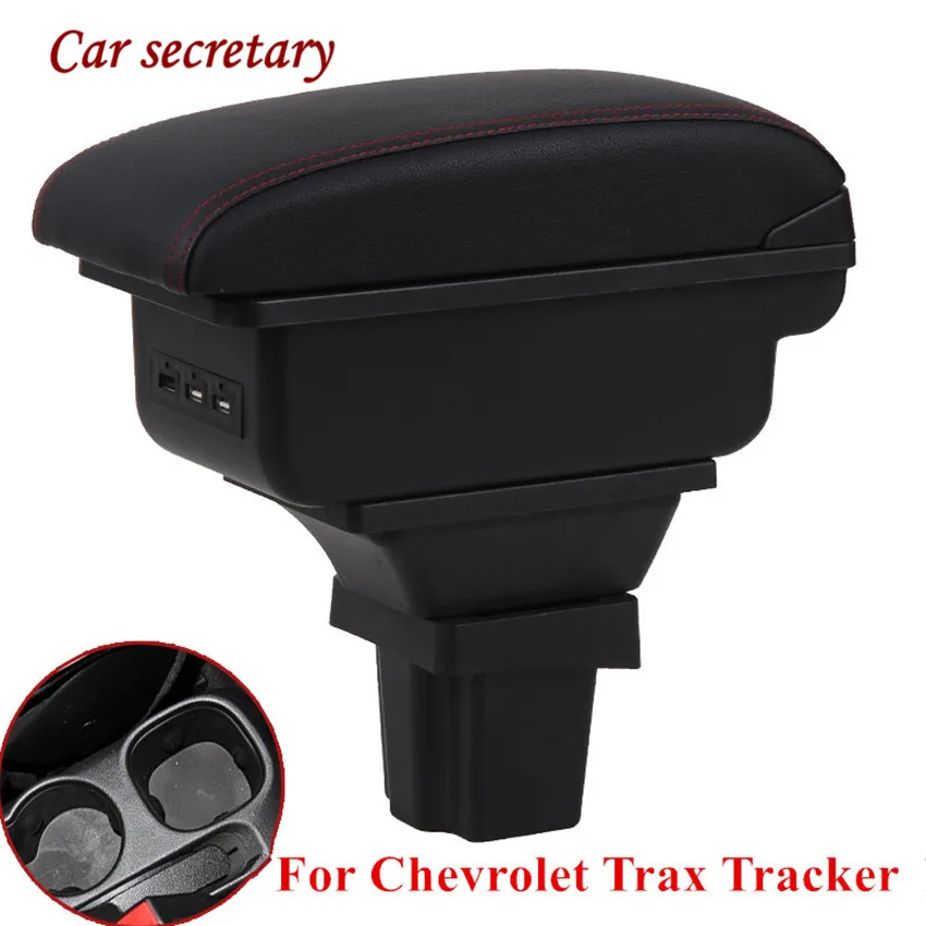

Car secretary Storage Box for Chevrolet Trax Tracker Holden Trax 2013-2017 Center Console Armrest with Ashtray USB Charging