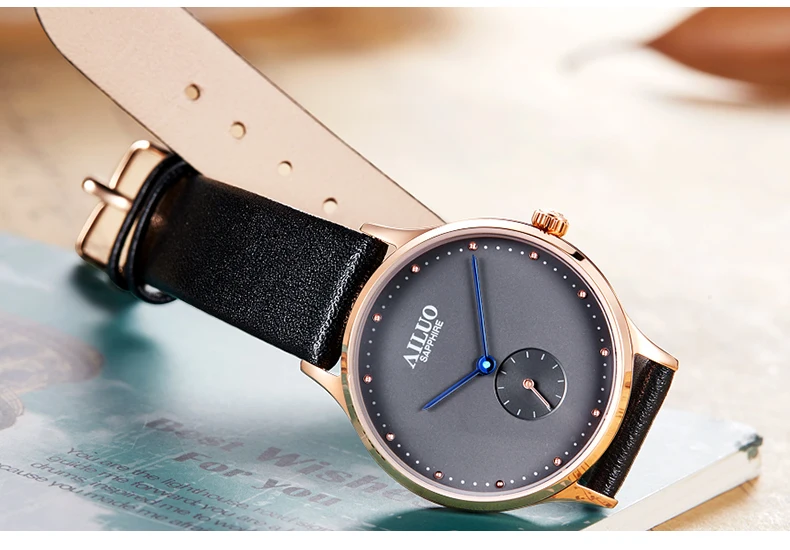 Франция люксовый бренд AILUO парные часы Япония Miyota Кварц женские наручные часы ультра-тонкие часы reloj mujer A7607W