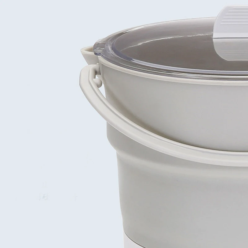 Hot! Folding Electric Skillet Kettle Heated Food Container Heated Lunch Box Cooker Portable Hot Pot Cooking Tea Uk Plug