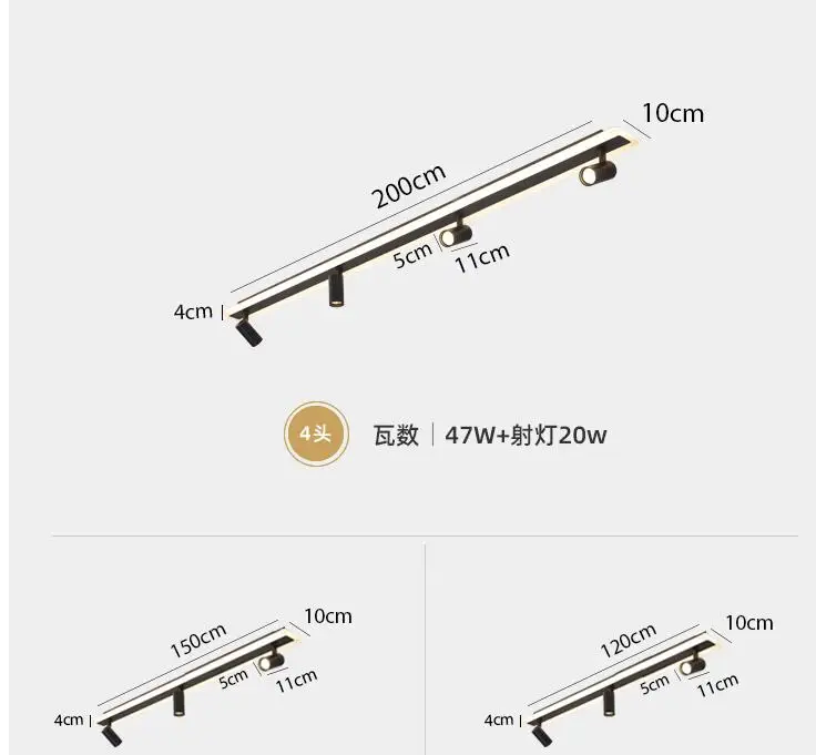 Faixa de Luz do Ponto Doméstica sem Luz Claraboia Principal Iluminação Sala Estar Vestiário Sucção Superior Instalação Brilhante Luz Led 9 claraboia doméstica sem luz principal iluminação sala