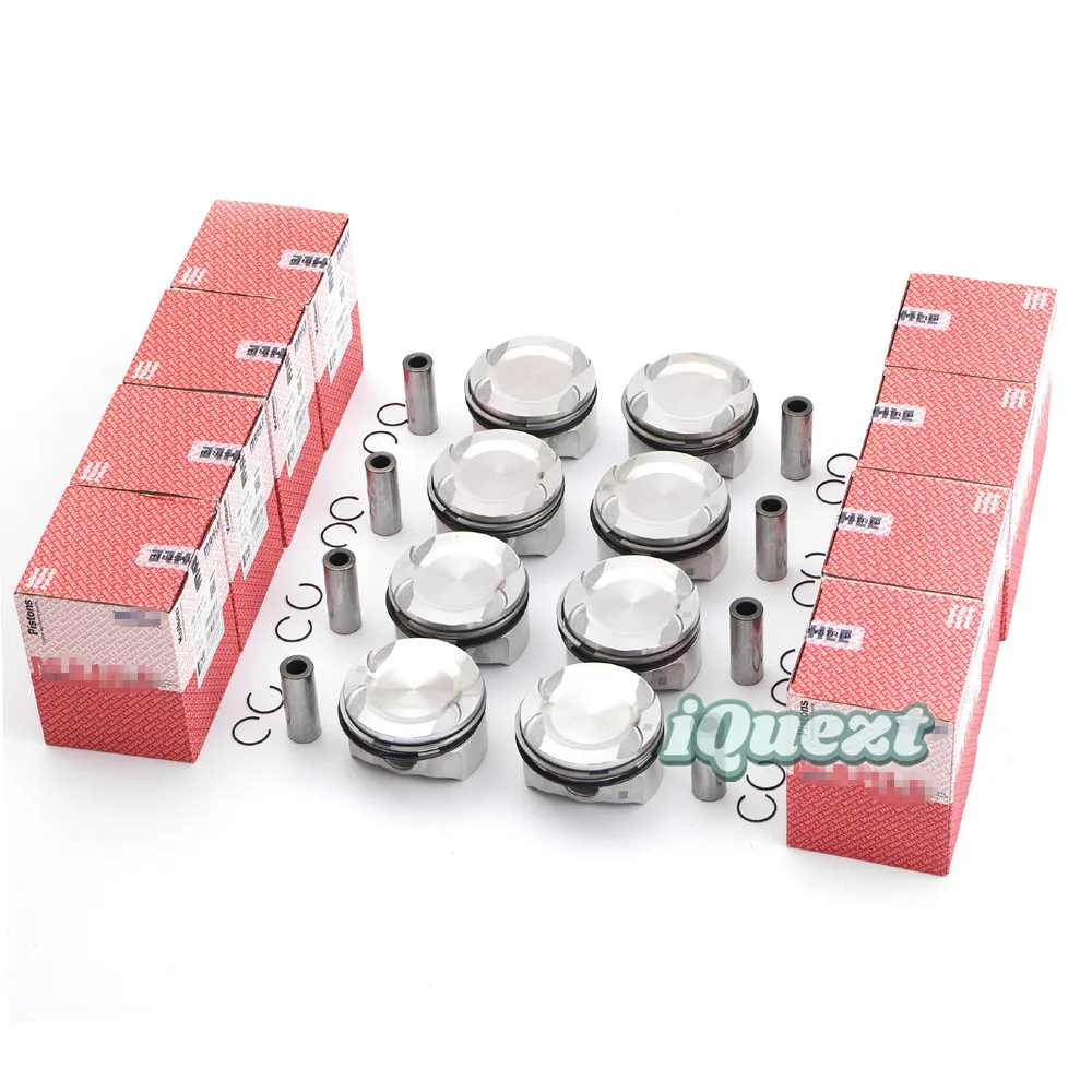 8x Pistons & Rings Set STD for BMW 550i 750i X5 F10 F02 F07 E70 E71 N63