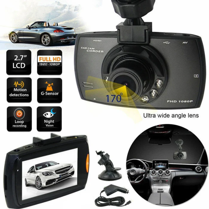 HD 2,2 дюймов lcd 1080P Автомобильный видеорегистратор Автомобильная камера видеорегистратор ночного видения видеорегистратор NR