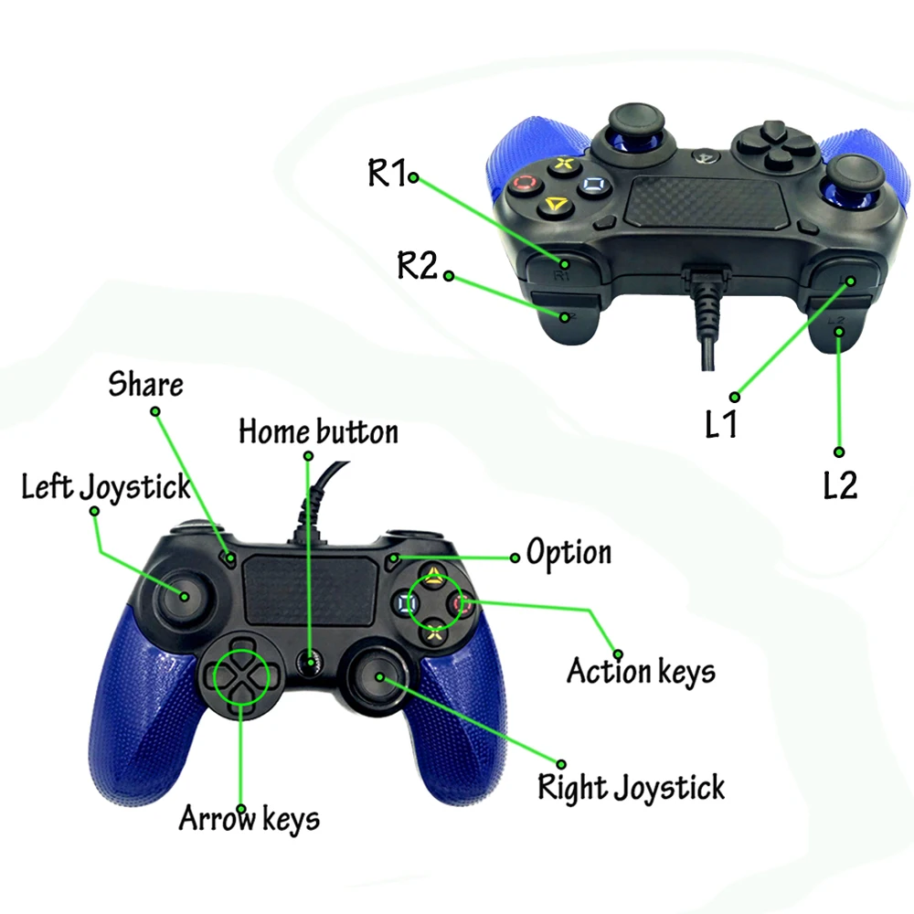  е  Ʈѷ USB  е PS4/PS3/Pro/Slim/PC  iPhone iPad   ̽ƽ  ڵ  ܼ