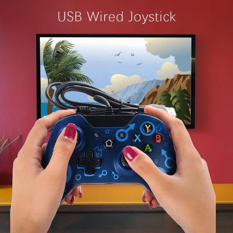 USB проводной игровой контроллер джойстик для Xbox One тонкий предназначен