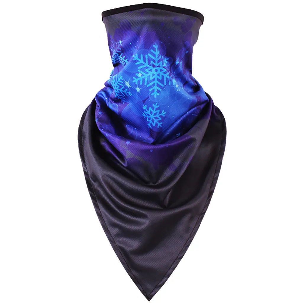 Модная пара бесшовная наружная езда 3D печать быстросохнущая шапка с защитой лица от ветра мужские шарфы платок хиджаб шарф Y10