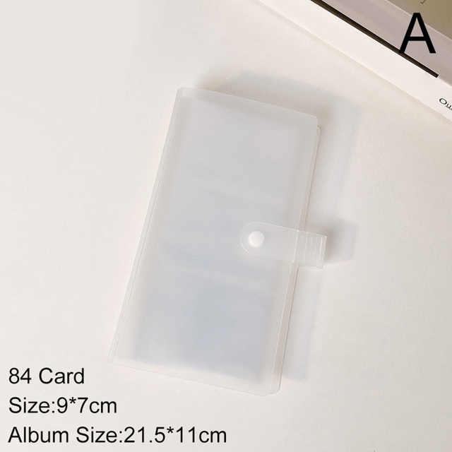 Inches 84/160/240 Pockets Photo Album Photocard Holder Cute Jelly Color Instax Album Sequins Name Card Holder Ins Card Bag