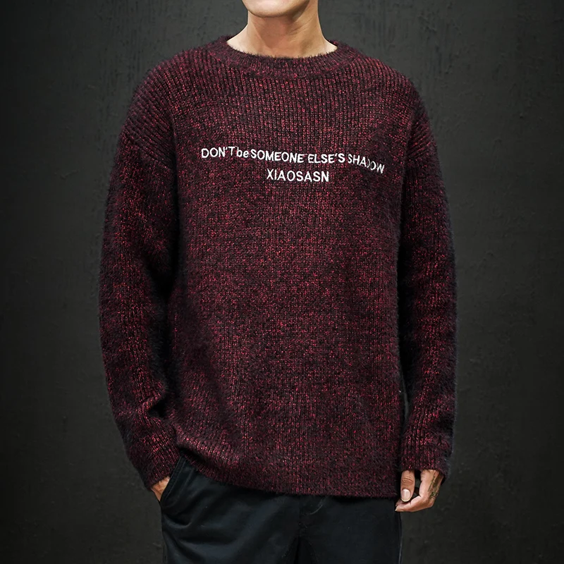 

Christmas Men Sweaters Winter Clothes 2019 Plus Size Asian M-4XL 5XL 6XL Japan Style Casual Standard Designer Pullovers