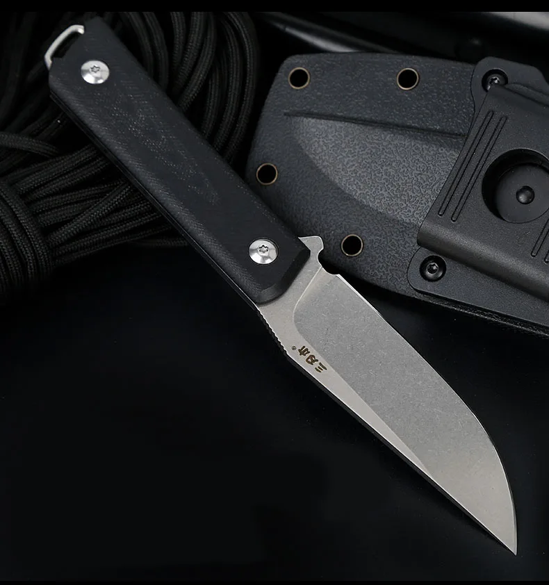 Нож для выживания Sanrenmu S611 с фиксированным лезвием рукоятка G10 из нержавеющей