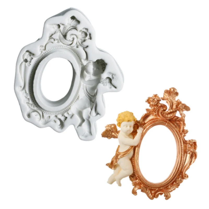 Retro Angel Frame Molds Fondant Cakes Decorating Tools Silicone Sugarcraft Chocolate Baking For Gumpaste Form | Дом и сад