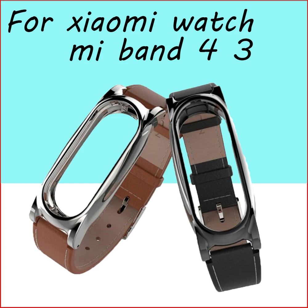 

Leather Bracelet For Xiaomi Mi Band 2 Strap Miband 2 wrist strap Screwless smartband wristband For xiaomi mi band2 accessories