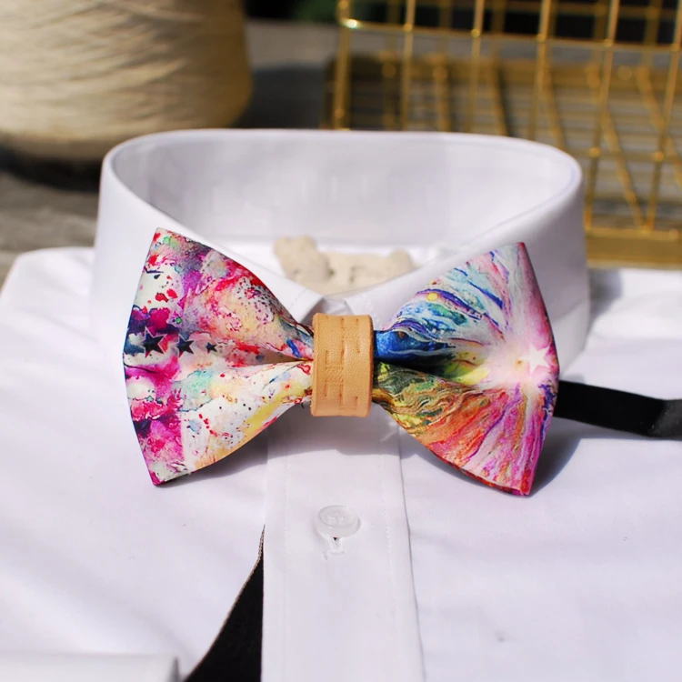 Free Shipping New male men's fashion Starry vegetable tanned natural series wedding collar knot Western European party gift