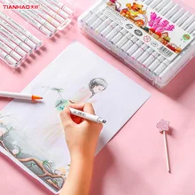 CHENYU 12/18/24/36 Цвет алкоголя с двойной головкой набор маркеров для живописи алкоголя эскиз Маркеры Ручка для художника для рисования манга дизайн искусство Сделано в Китае