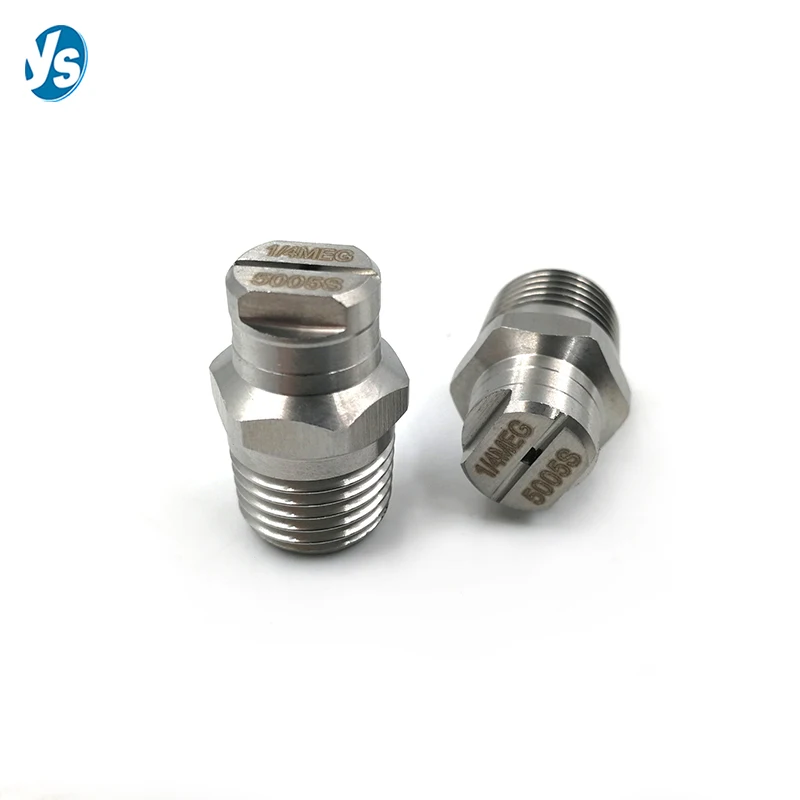 1/4" MEG High Pressure Washer Nozzle, Street Cleanout Sprinkler Nozzle Flat Fan Spray Nozzle 0-65 Degress Spray Angle 4