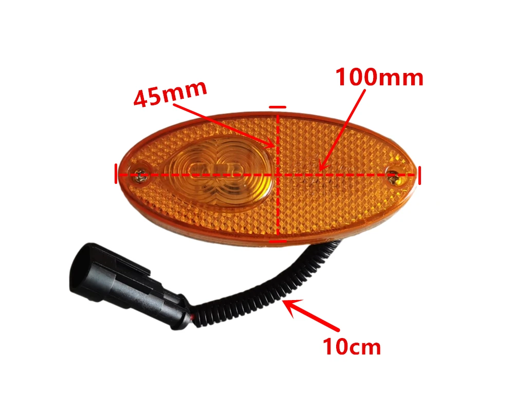 2PCS E8 LED Pump truck Pumper truck side markers light For