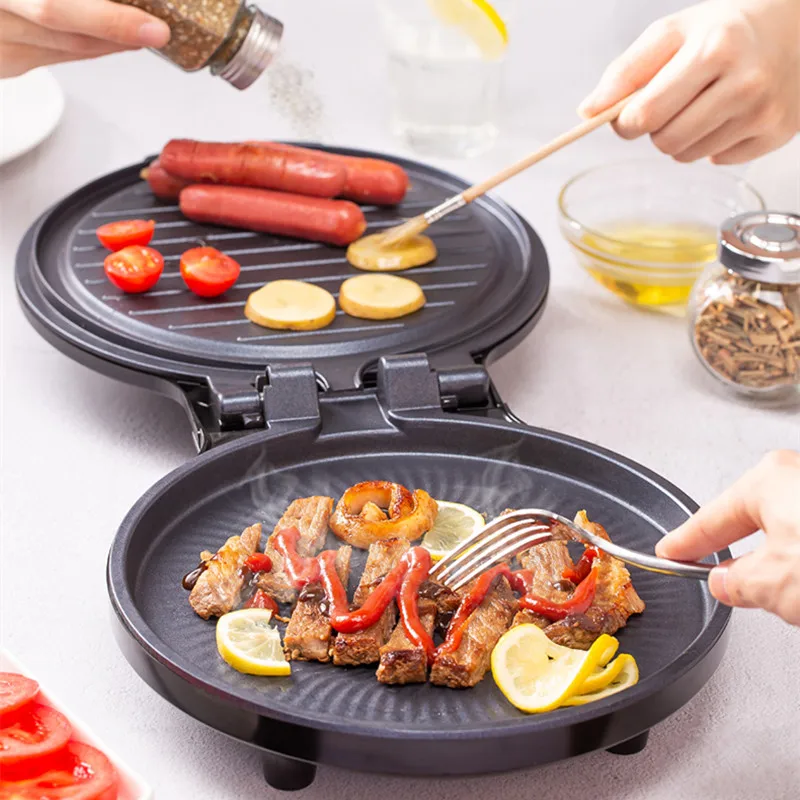 Detachable Pizza tortilla maker Automatic Crepe maker pan Machine a pancake  Double Sided heating pancake pan Home appliances - AliExpress