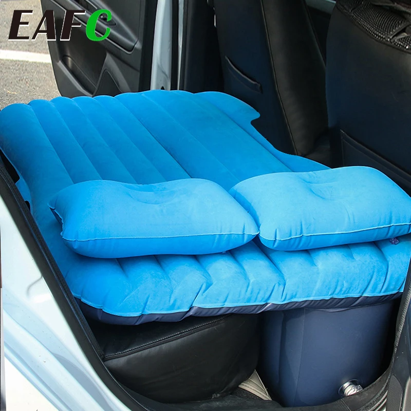 EAFC Car Air Inflatable Travel Mattress Bed Universal for Back Seat Multi functional Sofa Pillow Outdoor Camping Mat Cushion
