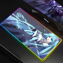 

Mouse Pad Anime Vocaloid LED RGB Big XXL Gamer Anti-slip Rubber Pad Play Mats Gaming for RGB Keyboard Laptop Computer Desk Mats