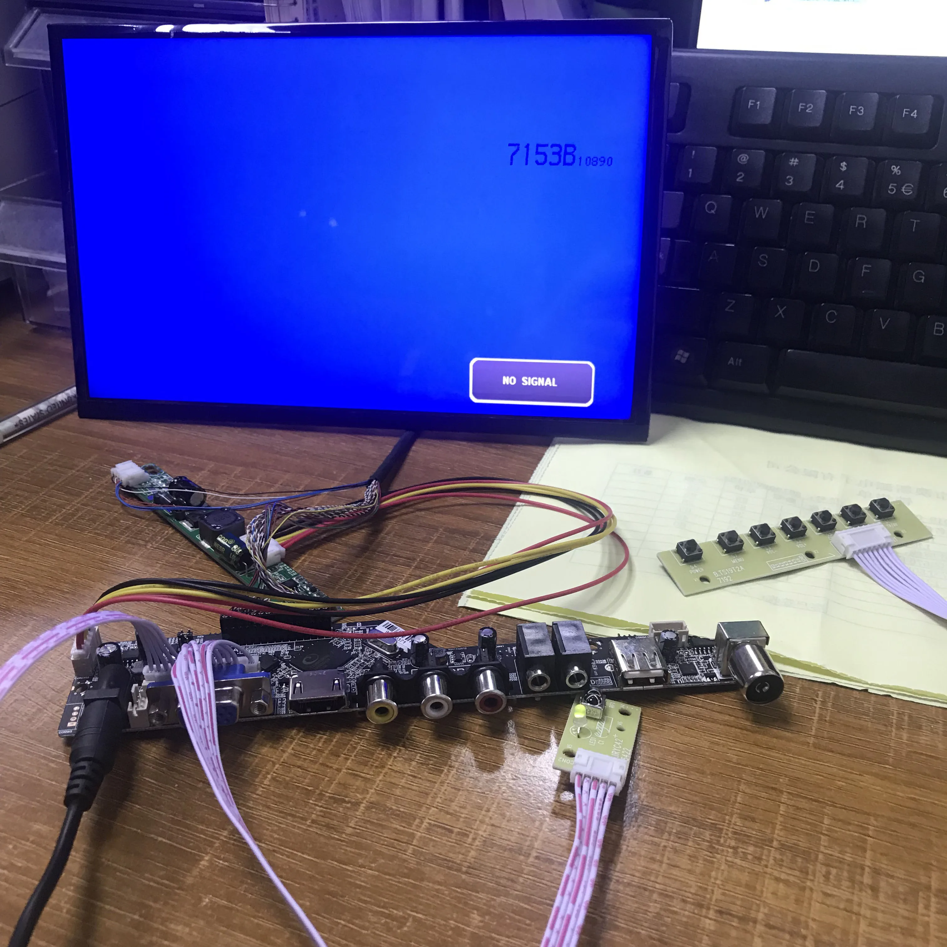 B101UAN02.1 DIY HD дисплей ТВ проектор 10," USB воспроизведение VGA/HDMI/AV/tv функция драйвер платы