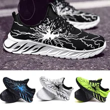 Модные мужские сетчатые дышащие Нескользящие кроссовки; индивидуальная обувь для бега; Светящиеся кроссовки на платформе; Мужская обувь balenciaca
