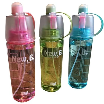 

Creative Personality Transparent Water Cup Water Bottle for Cycling Biking Spray Bottles Sports Bottle Travel Drinkware HH50SH