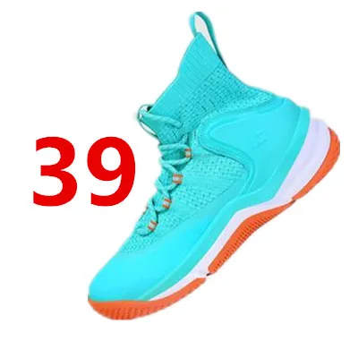 Xiaomi FREETIE полые баскетбольные кроссовки высокие кроссовки Мужская высокая эластичная амортизация поддержка дышащая обувь баскетбольные ботинки - Цвет: Blue 39