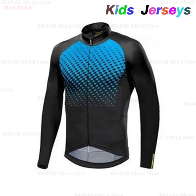 6 Новинка, Ropa Ciclismo Invierno, для мальчиков, Termica,, Pro Team Mavic, детская одежда для велоспорта, для девочек, с длинным рукавом, дышащий, комплект для велоспорта - Цвет: 6