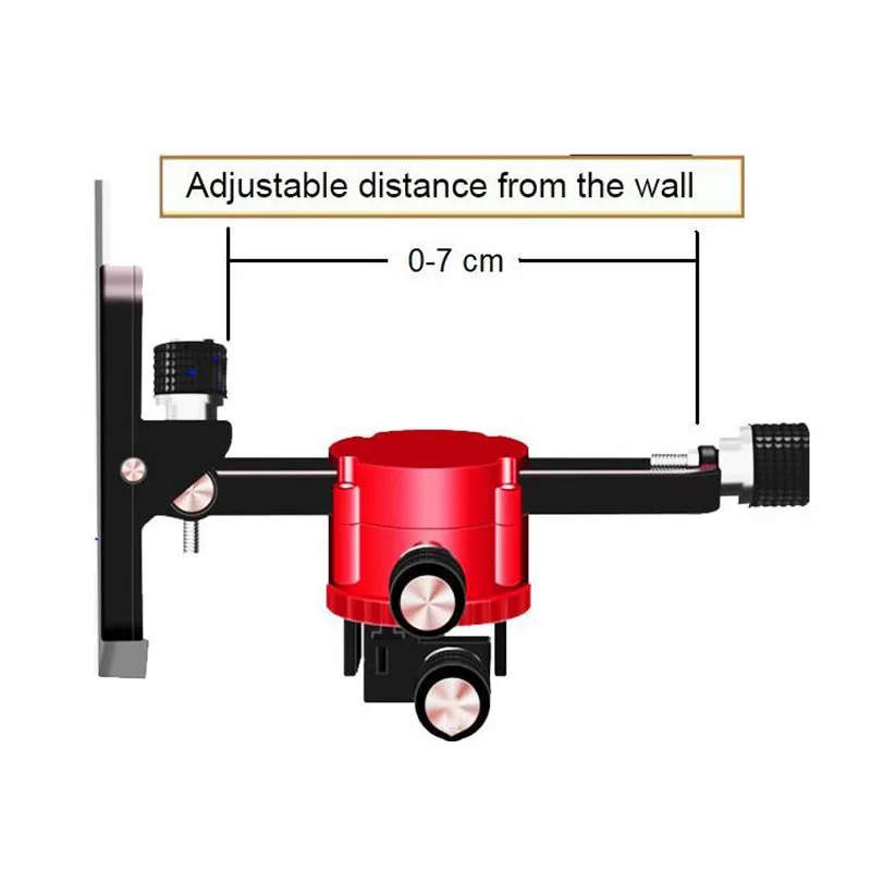 Spirit Level Wall MounTed Stand 360 degree Rotatable Universal Wall Bracket Built-in 4 Strong  Magnets Tiltable Wall Bracket