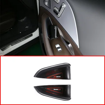 

ABS Plastic Black Car Door Armrest Storage Plate Car Accessories Interior For Mercedes Benz GLE GLE350 GLE450 2020