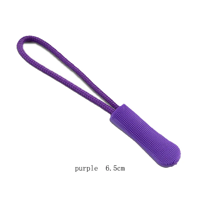 purple Рюкзак одежда резиновая молния Веревка концы застежка-молния Пряжка для принадлежности для одежды/сумок 5 шт - Цвет: purple