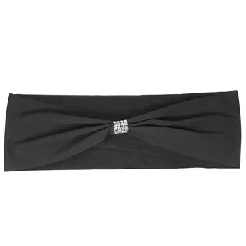 

50pcs Bling Bling Wedding Chair Sashes Bows Elastic Spandex Chair Sash Stretch Chair Sashes Party Decorations Supplies