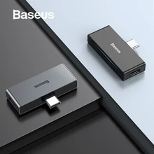 Baseus L57 usb type c адаптер usb c до 3,5 мм aux Наушники адаптер с PD 18 Вт Быстрая зарядка для телефона type c Jack