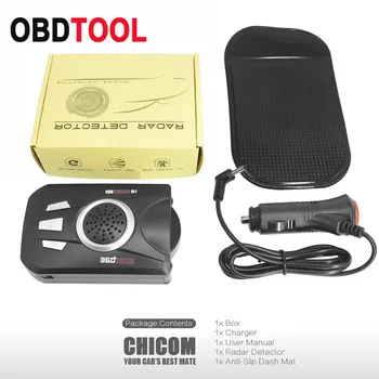

New Universal Car Radar Detector M8 Full Band Scanning Car Radar Voice Alert Warning Speed Control Detector 200-800 Meters Test