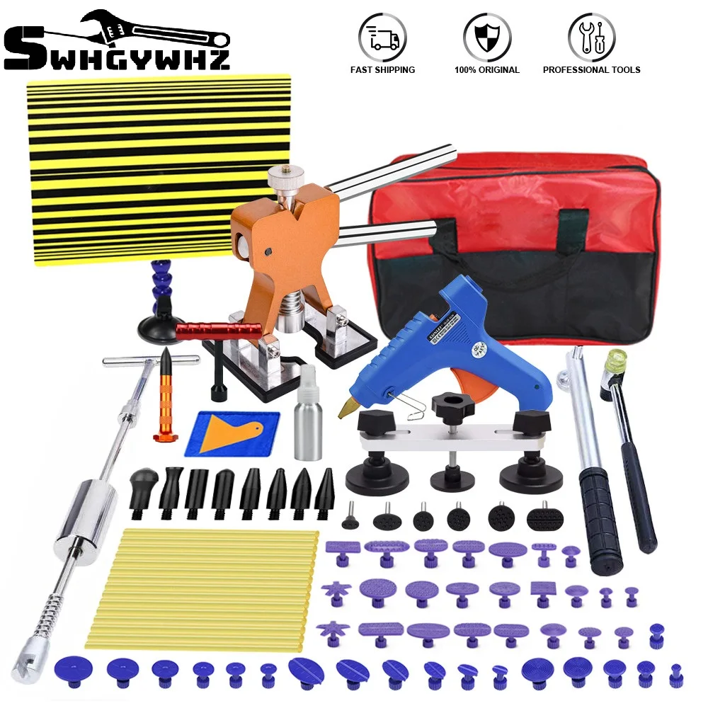 

DIY Paintless Dent Repair Kit-83pcs Dent Puller Tools Slide Hammer for Car Hail Damage Dent & Ding Remover