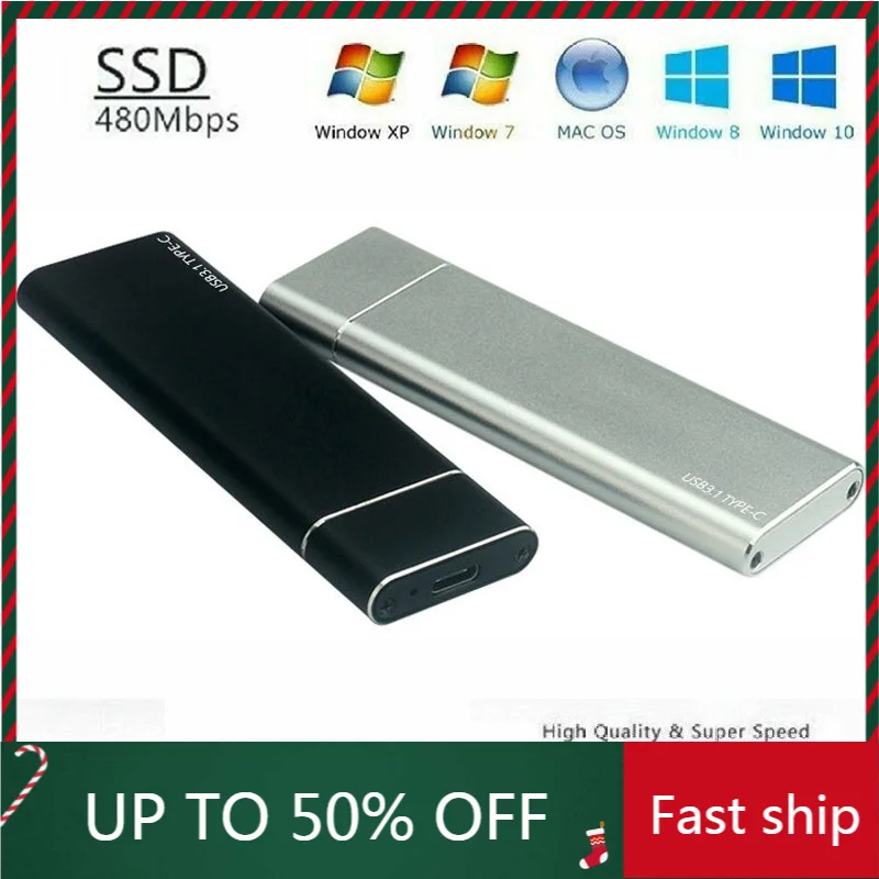 Новый 2 5-дюймовый M.2 SSD-накопитель внешний жесткий диск на ТБ портативный