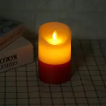 שלט רחוק אלקטרוני LED נרות עיתוי מנורת סימולציה צבע להבת תה אור עבור בית חתונת יום הולדת קישוט(China)