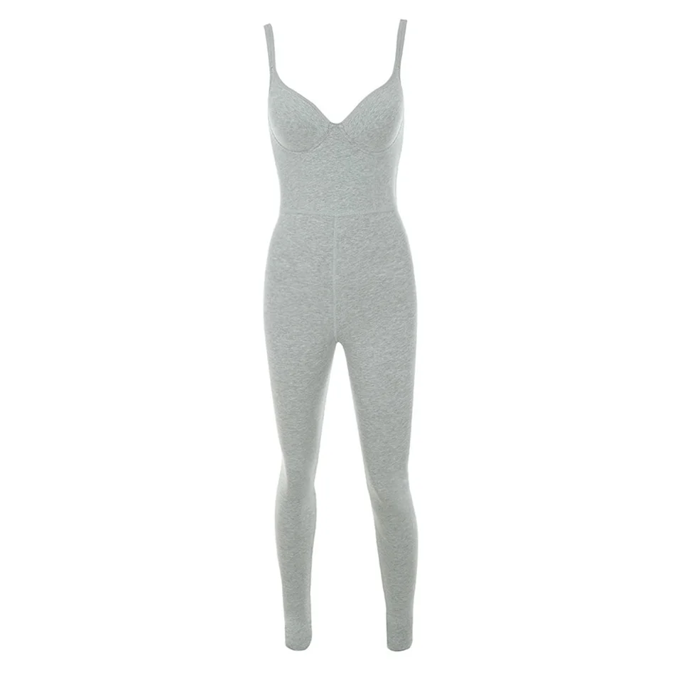 grey Curve Hugging Fit серый мягкий домашний комбинезон с вырезом в виде сердца обтягивающие брюки облегающие комбинезоны - Цвет: grey