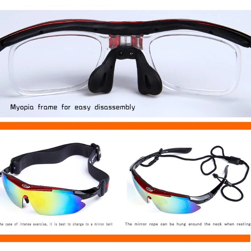 Polarized Cycling Sun Glasses Outdoor Sports Bicycle Glasses Men Women Bike Sunglasses 29g Goggles Eyewear 5 Lens
