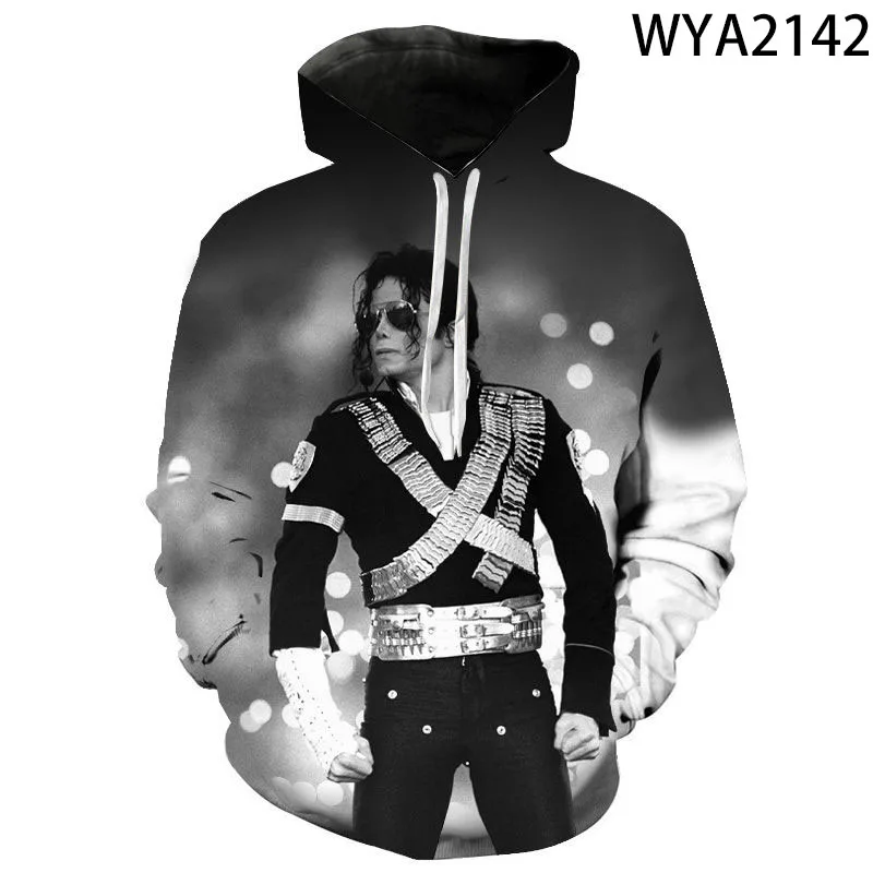 Jacket for Michael Jackson Fans 3D High HD Picture Costume Hoodie Sweatshirt 